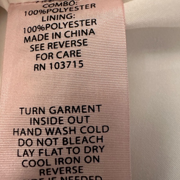 Annette Lepore Lace Panel Shift Dress | White | Elegant Feminine | Size S - Picture 5 of 9